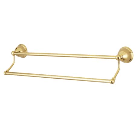Kingston Brass Restoration 18" Dual Towel Bar, Polished Brass BA396318PB
